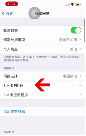 杞县苹果14维修网分享如何给iPhone14的SIM卡设置密码 