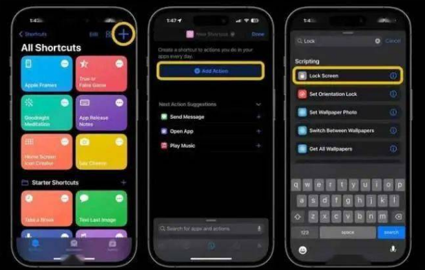 杞县苹果14锁屏维修店分享iPhone14升级iOS16.4后如何创建锁屏快捷方式 