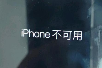 杞县苹果服务网点分享锁屏界面显示“iPhone 不可用”如何解决 